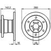 Image de BOSCH - Disque de frein 0 986 478 649 (Vendu à l'unité) - Réf. 0986478649