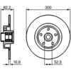 Image de BOSCH - Disque de frein 0 986 479 280 (Vendu à l'unité) - Réf. 0986479280
