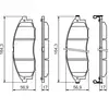 Image de Kit De Plaquettes De Frein, Frein À Disque Bosch 0 986 494 152 Nissan D1060vk10b