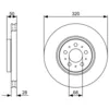 Image de BOSCH - Disque de frein 0 986 479 321 (Vendu à l'unité) - Réf. 0986479321