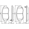 Image de BOSCH - Jeu de 4 plaquettes de frein 0 986 494 211 - Réf. 0986494211