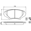Image de BOSCH - Jeu de 4 plaquettes de frein 0 986 494 220 - Réf. 0986494220