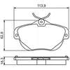 Image de BOSCH - Jeu de 4 plaquettes de frein 0 986 494 243 - Réf. 0986494243
