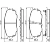 Image de BOSCH - Jeu de 4 plaquettes de frein 0 986 494 258 - Réf. 0986494258