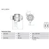 Image de Bosch | Alternateur 120 A (0 986 049 550) adaptable sur , Hyundai