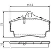 Image de Kit De Plaquettes De Frein, Frein À Disque Bosch 0 986 494 265 Porsche