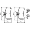 Image de BOSCH - Jeu de 4 plaquettes de frein 0 986 494 274 - Réf. 0986494274