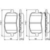 Image de BOSCH - Jeu de 4 plaquettes de frein 0 986 494 306 - Réf. 0986494306