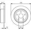 Image de Disque De Frein Bosch 0 986 479 R08 Pour Wrangler Iii - 52060