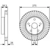 Image de Lot De 2 Disques De Frein Bosch 0 986 479 A97 Toyota 435120k120 435120k130