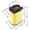 Image de Cartouche De Filtre À Air, Moteur - F026400480 - Bosch