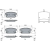 Image de Bosch Bp1666 Plaquettes De Frein - Avant - Ece-r90 - 1 Jeu De 4 Plaquettes