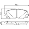 Image de BOSCH - Jeu de 4 plaquettes de frein 0 986 494 670 - Réf. 0986494670