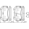 Image de BOSCH - Jeu de 4 plaquettes de frein 0 986 494 718 - Réf. 0986494718