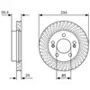 Image de Lot De 2 Disques De Frein Bosch 0 986 479 D32 Ssangyong 414 410 91 10