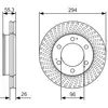 Image de Lot De 2 Disques De Frein Bosch 0 986 479 D33 Ssangyong 414 410 80 00