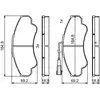 Image de Kit De Plaquettes De Frein, Frein À Disque Bosch 0 986 494 850 Citroën 4254 C2