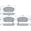 Image de Bosch Bp2359 Plaquettes De Frein - Avant - Ece-r90 - 1 Jeu De 4 Plaquettes