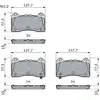 Image de Kit De Plaquettes De Frein, Frein À Disque Bosch 0 986 424 388 Ford 2003984
