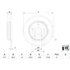 Image de Lot De 2 Disques De Frein Bosch 0 986 479 F78 Ford 2196429