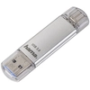 Image de Hama C-Laeta lecteur USB flash 64 Go USB Type-A / USB Type-C 3.2 Gen 1 (3.1 Gen 1) Argent - Neuf