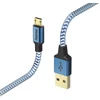 Image de Câble de charge/données "Reflective", Micro-USB, 1,5 m, bleu (00178289)