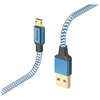 Image de Câble de charge/données Reflective, micro-USB, 1,5 m, bleu - Neuf