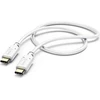 Image de Hama Câble de charge/données USB Type-C vers Type-C 0,2m blanc