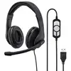 Image de Hama HS-USB300 Casque Avec fil Arceau Gaming USB Type-A Noir - Neuf