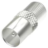 Image de Adaptateur SAT, fiche F femelle - fiche coaxiale mâle