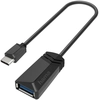 Image de Hama 00200312 changeur de genre de câble USB Type-A USB Type-C Noir - Neuf