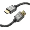 Image de Hama Câble HDMI (Cable HMDI ultra haute vitesse, Certifié, Mâle-Mâle, Ultra HD, 8K@60 Hz /4K@120Hz, 2.0m, Garantie 30ans, résolution 7680x4320pixels, EARC supportant les formats audio) Gris Noir en occasion ou reconditionné