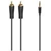Image de Hama 00205261 câble audio 3 m 2 x RCA 3,5mm Noir - Neuf