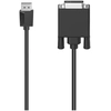 Image de Hama 00200713 câble vidéo et adaptateur 1,5 m DisplayPort DVI Noir - Neuf