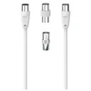 Image de Kit De Raccordement D'Antenne, Cord. D'Ant., 10m, 2 Adapt. Coax., 3 P.