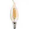 Image de Xavax LED Filament C35 Kerze Windstoß 4W = 35W E14 Amber 400lm warmweiß 2400K