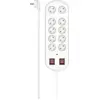 Image de hama 223163 hama multiprise 10x avec protection contre les surtensions 2,0 m blanc