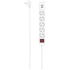 Image de hama 223183 hama USB 3,4A 5 prises multiples avec interrupteur 1,4 m blanc avec prise USB femelle