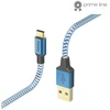 Image de Câble de charge "Reflective", USB-A - USB-C, 1,5 m, nylon, bleu (00201558)