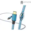 Image de Hama Reflective câble USB USB 2.0 1,5 m USB C 0,48 Gbit/s Bleu - Neuf