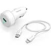 Image de Chargeur auto. rapide avec câble Lightning PD, 20 W, 1 m, blanc
