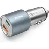 Image de Chargeur rapide pour voiture, 1x USB-C PD, 1x USB-A QC, 38 W, métal