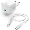 Image de HAMA Chargeur USB-C avec câble USB-C PD 25W Câble 1,5m Blanc