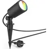 Image de Hama Lampe de jardin WLAN Projecteur de jardin + piquet de terre , IP65, couleur, intensité lumineuse variable