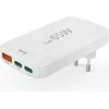 Image de HAMA Chargeur 2x USB-C 1x USB-A Plat PD 65W Blanc