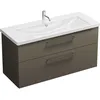 Image de Burgbad Eqio Lavabo En Céramique Avec Meuble Sous-lavabo, Largeur