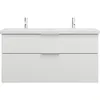 Image de Burgbad - Eqio Double Lavabo En Céramique Y Compris Meuble