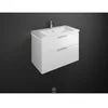 Image de Eqio Lavabo En Céramique Avec Meuble Sous-lavabo Et - Burgbad