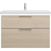 Image de Eqio Lavabo En Céramique Avec Meuble Sous-lavabo Et - Burgbad