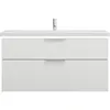Image de Eqio Lavabo En Céramique Avec Meuble Sous-lavabo Et - Burgbad